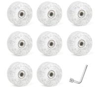 Wzxksoac Paquete de 8 Ruedas para Patines de Cuatro Ruedas 85A de 62 X 33 mm con Rodamientos para Patinaje de Doble, Accesorios para Patines de Cuatro Ruedas, Color