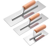 Wzxksoac para Paneles de Yeso, Juego de Llana de Albañilería, Ligera, con de Madera, para Hormigón, Cemento, Enlucido, Herramienta de Construcción
