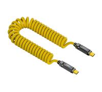 Wzxksoac PD 140W Empalme Cable de Datos de Carga Rápida 20Gbps 8K HD C A C Cable de Resorte Tipo C Cable Extensor Escalable