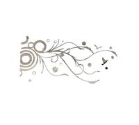 Wzxksoac Pegatinas de Pared con Espejo, Flores de Ratán, Acrílico 3D, para Decoración de Sala de Estar.