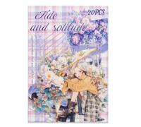 Wzxksoac Pegatinas para Scrapbooking, Pegatinas Washi para Diario, 20 Hojas de Suministros para Scrapbooking B