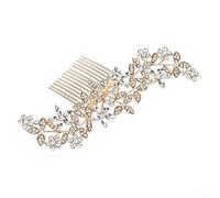 Wzxksoac Peinados De Pelo De Boda Para La Novia Cristal Diamantes De Imitación Perlas Horquillas Para Mujer Tocado De Novia Accesorios De De Pelo