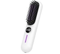 Wzxksoac Peine Alisador de Pelo Eléctrico Multifuncional con Iones Negativos, Herramienta de Peinado Antiescaldaduras, Color