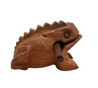 Wzxksoac PercusióN de Madera Croada Tallada, Sonido Musical, Rana de Madera, Bloques de Tono, Juguetes de Aproximadamente 12 x 7 x 7cm