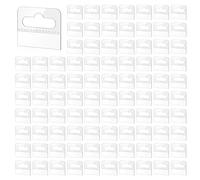 Wzxksoac PestañAs para Colgar, 600 Unidades, PestañAs para Colgar Adhesivas Transparentes, Etiquetas Colgantes de PláStico Autoadhesivas con Orificio para Ranura, 4,5 X 3,5 cm