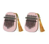 Wzxksoac Piano Portátil de Cinco Dedos Kalimba Mediano con Gota de Agua Sapeli de 8 Tonos Adecuado para Principiantes Instrumento de Piano de Dedo A