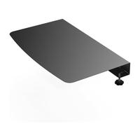 Wzxksoac Placa de Conexión para Escritorio de Esquina con Abrazadera, Extensor de Plataforma de Escritorio en L, Tapete para Escritorio de Esquina - Negro