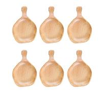 Wzxksoac Platos para Salsa de Estilo JaponéS, Platos de Madera Multiusos con Forma de de, Platos para Condimentos, para Salsa de Soja