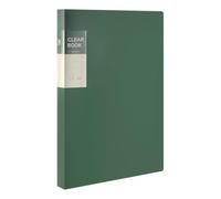 Wzxksoac Portafolio de Arte A3 con Acceso Lateral para Estudiantes: Carpeta para Pintura, Póster, Papel para Bocetos y Bolsillos Insertables, 60 Páginas, Color Verde.