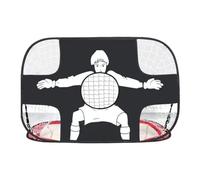 Wzxksoac Portería de Fútbol para Niños, Portátil, Plegable, 2 en 1, Estante para Tenis y Fútbol, Estante para Pelotas de Entrenamiento Multifuncional