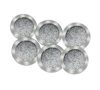 Wzxksoac Posavasos de Cristal con Decoración de Diamantes Triturados, con Espejo de Cristal y Purpurina, 6 Unidades