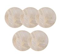 Wzxksoac Posavasos Redondos Posavasos Resistentes Al Estera Protectora Antideslizante para Mesa de Comedor Cocina Café Té Posavasos para Bebidas Calientes B