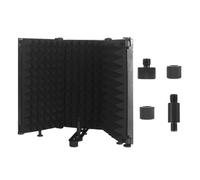 Wzxksoac Protector De Aislamiento De MicróFono Protector De MicróFono Plegable con Triple Aislamiento De Sonido M3 Metal