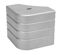 Wzxksoac Protectores de Esquinas de Aluminio para Pontones, Protectores de Muelle Redondeados de 90 Grados para Techos de Literas, Pesca y Casas Rodantes.