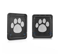 Wzxksoac Puerta para Mascotas con Bloqueo de Seguridad con Pantalla Magnética de Bloqueo, para Perros, Puerta Mosquitera Antimordeduras para Perros y Gatos, Puerta para Mascotas