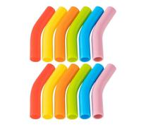 Wzxksoac Puntas de Pajita de Silicona Punta de Repuesto de Pajita Reutilizable para Pajitas de Metal de Acero Inoxidable de 8 mm de Diámetro Exterior de Multicolor