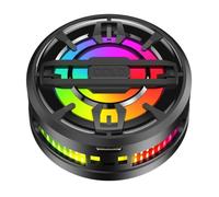 Wzxksoac Radiador Magnético para Teléfono Móvil, Ventilador de Refrigeración Semiconductor RGB con Clip Trasero, Color Negro