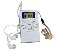 Wzxksoac Radio FM Digital Mini Altavoz Receptor Portátil Pantalla Reproductor de Música de Banda Única Pantalla LED