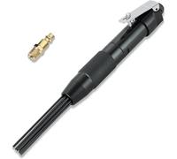 Wzxksoac Raspador Neumático Compacto de Aguja de 1/4 de Pulgada, Limpiador de Soldaduras con Óxido y Pintura, para Eliminar Pintura Oxidada y Suciedad.