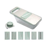 Wzxksoac Rebanador de Verduras Manual de Seguridad Multifuncional de Metal Rallador de Zanahorias Patata Verde
