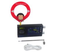 Wzxksoac Receptor de Radio TEF6686 Radio Portátil de Mano con Antena Tipo Donut para Todas Las Bandas FM/MW/Corta HF/LW A