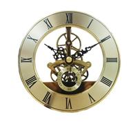 Wzxksoac Reloj de Cuarzo Silencioso con Esfera de 126 Mm, Detalles Dorados, Engranajes EsqueléTicos, Inserto de NúMeros Romanos para el Hogar.