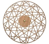Wzxksoac Reloj de Pared de Madera GeoméTrico Moderno Poligonal TelarañA Reloj de Sala de Estar de Corte de Estilo ContemporáNeo