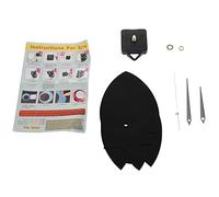 Wzxksoac Reloj de Pared Grande de de la Etiqueta Engomada del Espejo del Diseño de Relojes y Relojes Regalo de DecoracióN para el Hogar - Negro