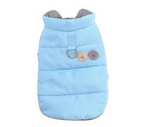 Wzxksoac Ropa de Invierno para Perros, Chaqueta Cálida para Cachorros, Abrigo para Perros Pequeños, Medianos y Gatos, Chaleco con Anilla en D, Disfraces de Chihuahua y Bulldog Francés L