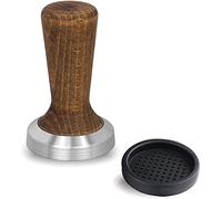 Wzxksoac Sabotaje de PresióN Calibrada de Café Expreso de 58 Mm Sabotaje de Café Expreso de Base para Portafiltro de 58 Mm, Base de Acero Inoxidable