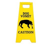 Wzxksoac Señal de Advertencia Decorativa de Vómito de Perro, Regalo Divertido para Amantes de los Gatos, Adecuado para Uso en Escritorios y Oficinas B