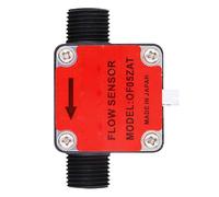 Wzxksoac Sensor de Flujo de Engranajes de Plástico de 1/2 Pulgadas con Efecto Hall para Leche, Agua, Aceite Lubricante y Detergente. Salida de Pulsos de 3,5-24 VCC.