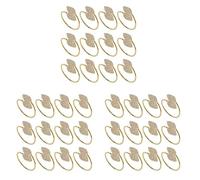 Wzxksoac Servilletero, 36 Piezas Soporte de Anillos de Servilleta de Metal para la Decoración de la Mesa de la Cena del Banquete de Boda (Hoja de)