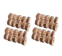 Wzxksoac Servilletero de Madera de 40 Piezas Servilleteros Navideños Soporte de Servilletas Redondo Servilleteros Decorativos 1,18 Pulg