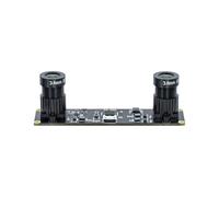 Wzxksoac Sincronización Global del Obturador Módulo de Cámara USB Dual 4MP 3840x1080 Alta Velocidad de Fotogramas 60 Fps con Lente de 72 Grados/3,6 mm