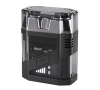 Wzxksoac SJ-603 Afeitadora Eléctrica Portátil Flotante Magnética de Doble Cabezal Transparente y para Hombre, Lavable y de Cuerpo Completo