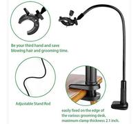 Wzxksoac Soporte de Clip para Secador de Pelo para Mascotas, Soporte Giratorio 360°para Secador de Pelo para Mascotas, Estante para Secador de Pelo de AleacióN de Aluminio Manos