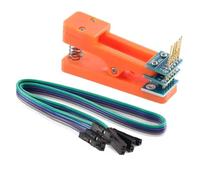 Wzxksoac Soporte de Prueba para PCB, Pinza con Espaciado de 2,54 mm, Abrazadera, Accesorio de Quemado, Sonda, Pin Pogo, Programa de Descarga, Cable de 5 Pines para Quemar