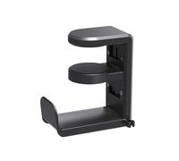 Wzxksoac Soporte Giratorio para Auriculares con Abrazadera Ajustable para PC, con de 360 Grados, Color Negro.