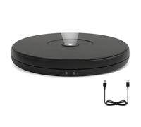 Wzxksoac Soporte Giratorio para Pantalla LED de 10 Pulgadas, Plataforma Giratoria Motorizada de 360° con Luces, Base Giratoria Eléctrica con Capacidad de 22 LB.