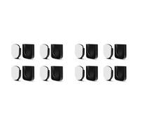 Wzxksoac Soporte MagnéTico para Control Remoto, Montaje en Pared, 8 Pares de Organizadores de Control Remoto, Almacenamiento, Control Remoto de TV Autoadhesivo, Negro