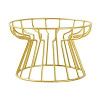 Wzxksoac Soporte para Cuenco para Mascotas, Soporte Alto para Cuenco Nórdico para Gatos, Soporte para Cuenco, Cuenco para Comida para Gatos Antiespondilosis Cervical y Antirrotación Dorado