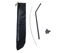 Wzxksoac Soporte para Lámpara de Camping, de Aleación de Aluminio, Desmontable, para Exteriores, Portátil, Color Negro.