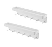 Wzxksoac Soporte para Llaves de Montaje en Pared Estante Colgante para Llaves Perchero para ArtíCulos Organizador de Correo de Metal,