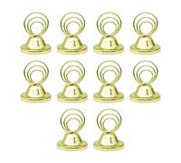 Wzxksoac Soporte para Notas con Tapa de Olla, Soporte para Números de Mesa, Soporte para Tarjetas de Asiento de Metal de Escritorio, Adecuado para Banquete de Bodas (Dorado)