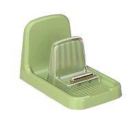 Wzxksoac Soporte para Tapa de Olla para Encimera, Estante Organizador Resistente, Soporte para Cuchara de Plástico, Tenedor de Cocina, Espátula, Cubierta para Sartén, Estante Verde