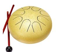 Wzxksoac Tambor de Lluvia de 6 Pulgadas y 8 Tonos, Tambor de Chakra para Exteriores, Instrumento de Jardín, Tambor de Lluvia, Tambor Etéreo D
