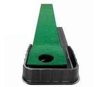 Wzxksoac Tapete de Putting para Golf en Interiores, Tapete de Putting Portátil para Minigolf en Verde para el Hogar o la Oficina.