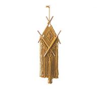 Wzxksoac Tapiz Bohemio, DecoracióN de Pared para el Hogar, Tapices de Macramé Tejidos una Mano Elegantes, Alfombra de Pared, DecoracióN de Dormitorio, Amarillo