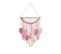 Wzxksoac Tapiz de Hojas Decoración para Colgar en la Pared Decoración de Hojas Tejidas con Plumas Decoración de Arte de Pared Hecha A Mano Pared de Plumas,A
